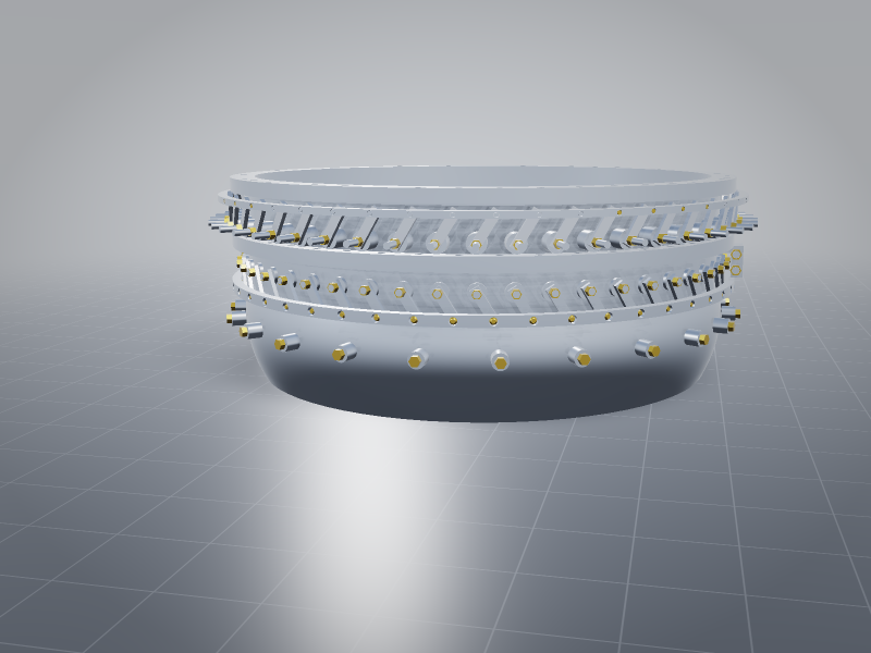 Reconstruction of the HPC stator case with two rows of VSV levers