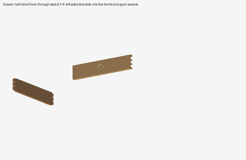 Animation: drawer assembled side, back, bottom, side