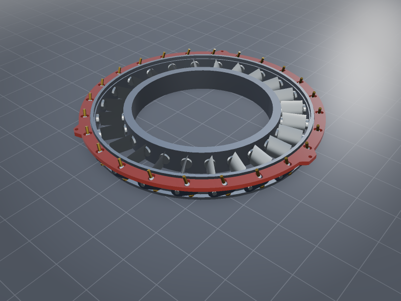 Mid-stage: taller annulus closed
