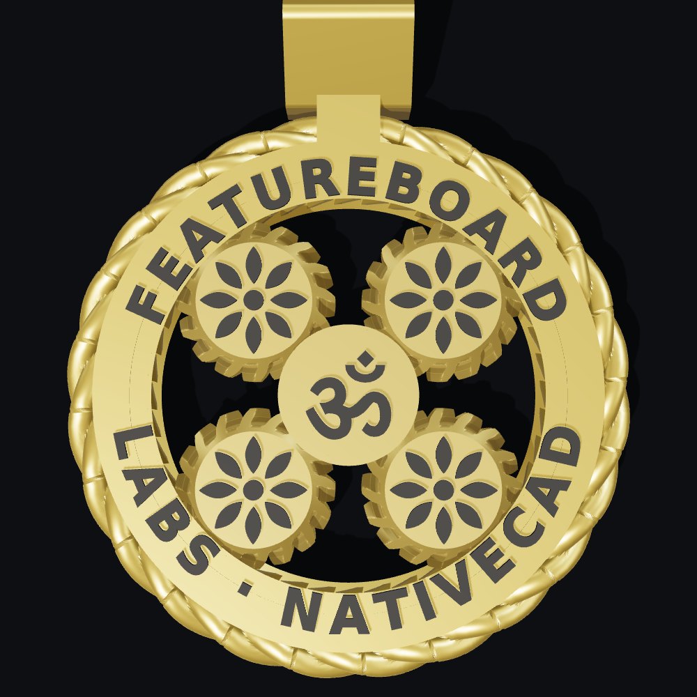 Top view of the v2 pendant